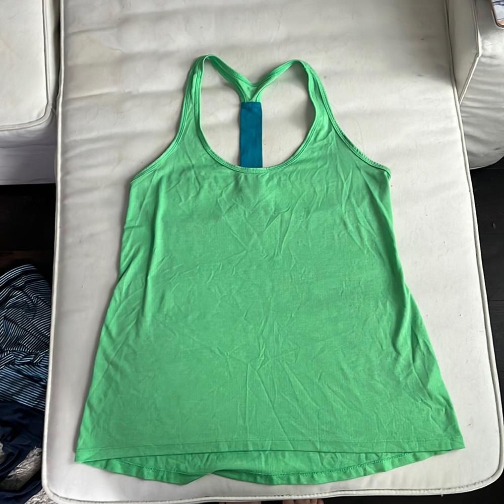 Green Racerback Athletic Tank
